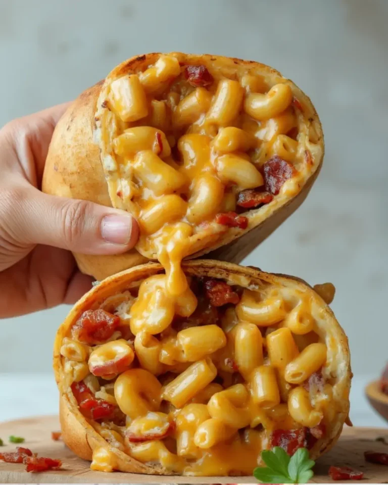 Bacon Mac’n’Cheese Burger Wrap