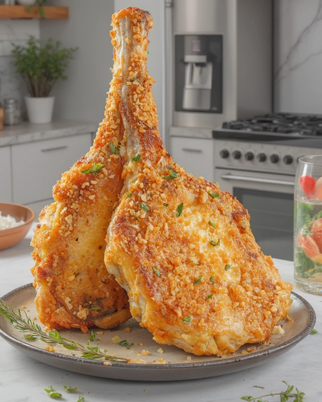 Crispy Parmesan Crusted Pork Chops Recipe