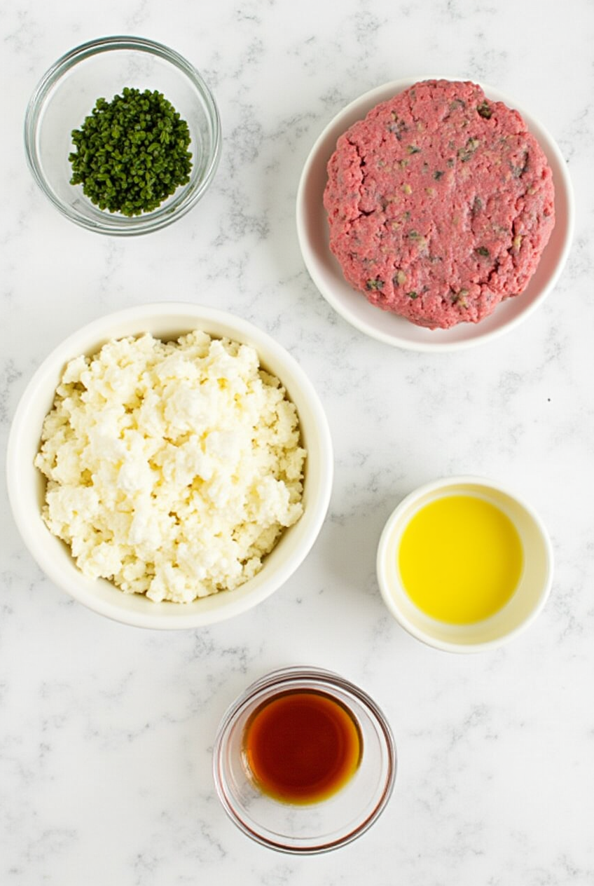 Ingredients for the Irish Pub Burger