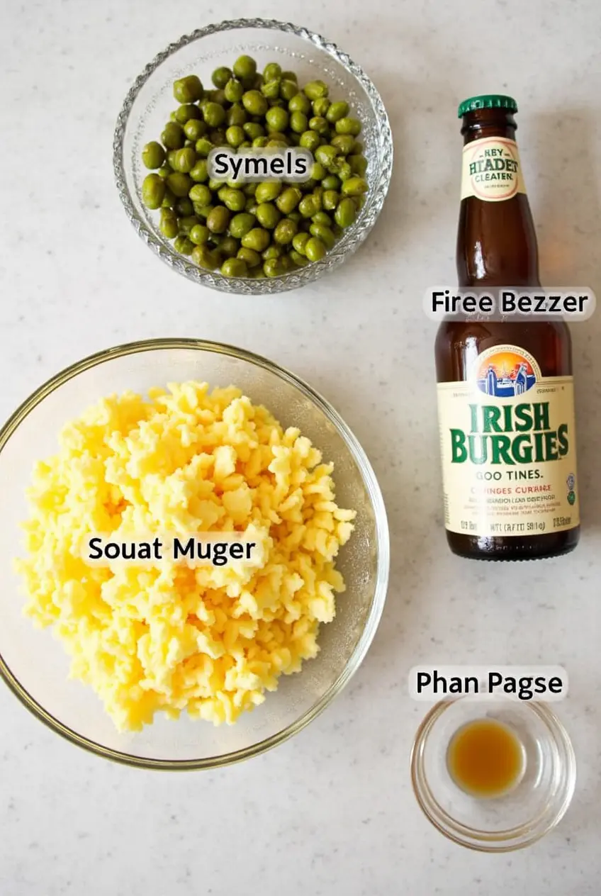 Ingredients for the Irish Pub Burger