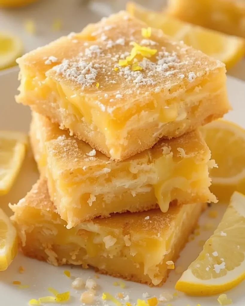 Soft Gooey Lemon Blondies