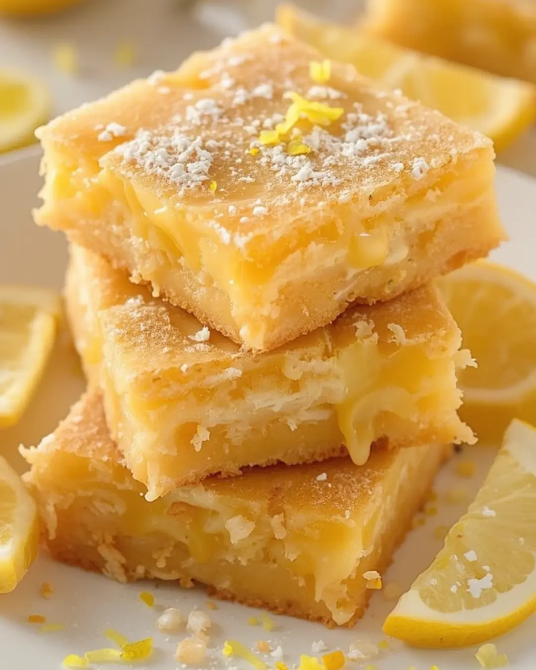 Soft Gooey Lemon Blondies