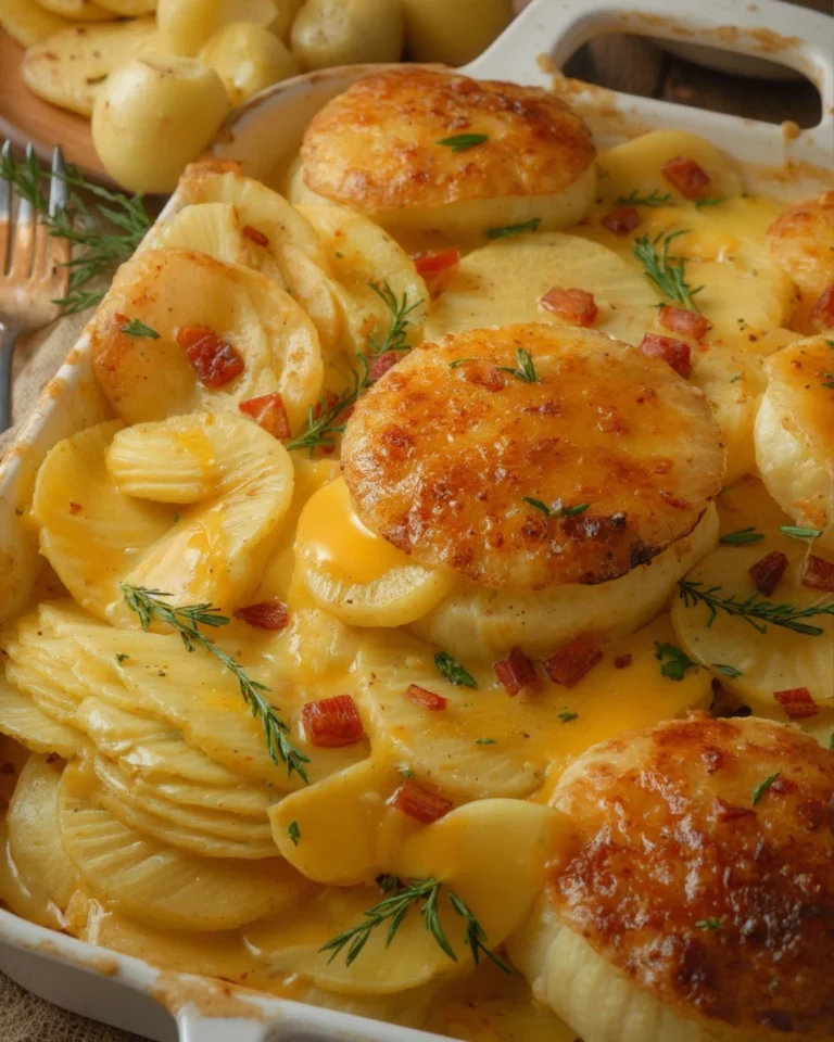 Creamy potatoes au gratin