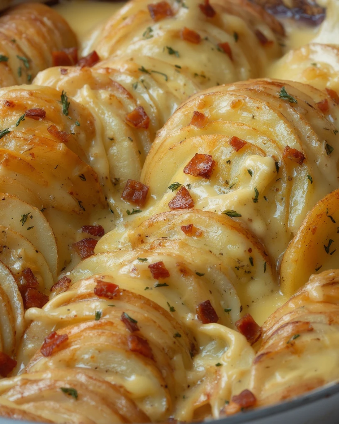 Creamy potatoes au gratin 
